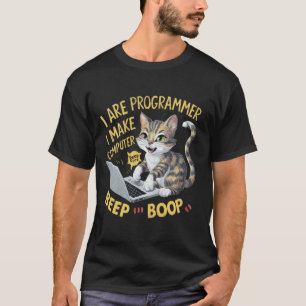 Ik Ben Programmeur Ik Maak Computer Piep Boop Scha T-shirt