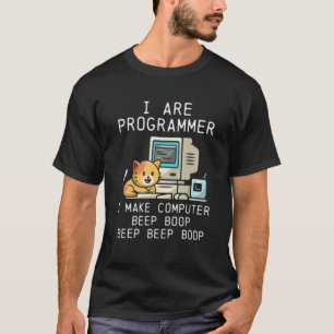 Ik Ben Programmeur Kat Ik Maak Computer Piep Boop T-shirt