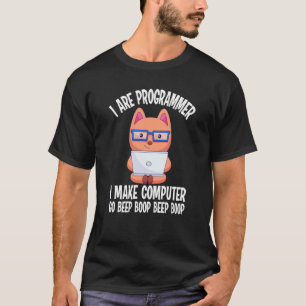 Ik Ben Programmeur Kat Ingenieur Codeur Software O T-shirt