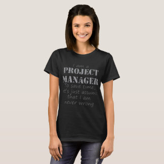 Ik ben projectmanager om tijd te sparen laat enkel t-shirt