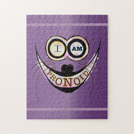 Ik ben PRONOID, optimistisch grappig citaat Legpuzzel (Verticaal)