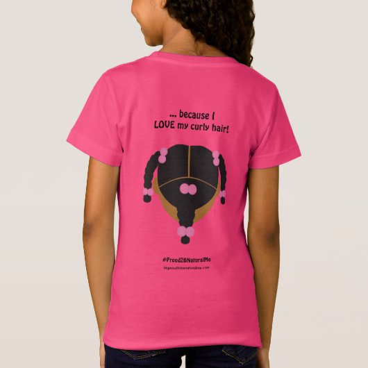 Ik ben #Proud2BNaturalMe omdat... T-shirt (Achterkant)