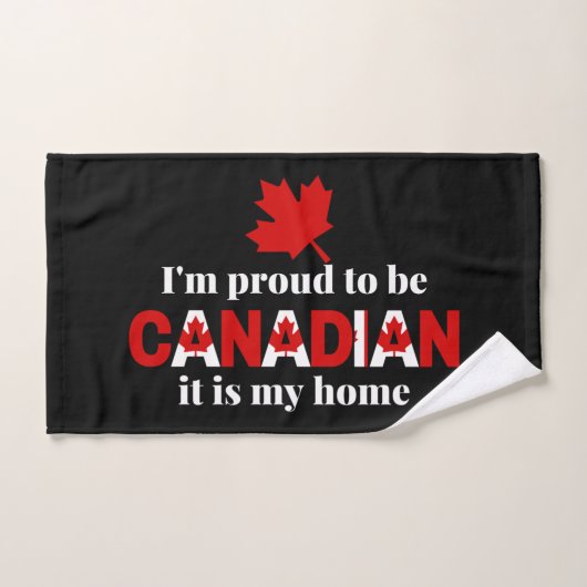 Ik ben Proud om Canadees te zijn Handdoek (Handdoek)