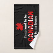 Ik ben Proud om Canadees te zijn Handdoek (Handdoek)