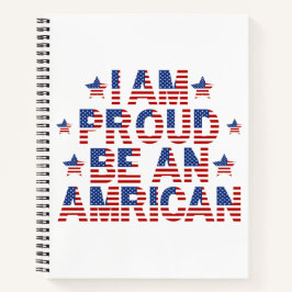 Ik ben Proud om een Amerikaan te zijn Notitieboek