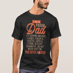 Ik ben proud vader van Spina Bifida Motivatie T-shirt
