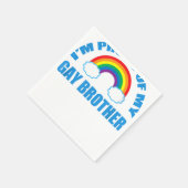 Ik ben Proud van Mijn Gay Brother Servet (Hoek)