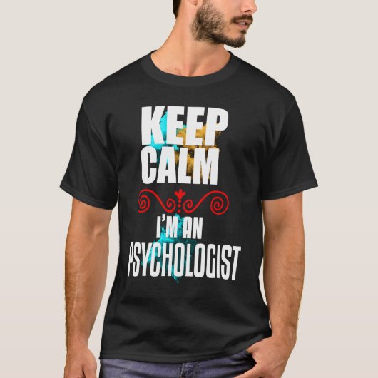 Ik ben psycholoog Beroepsloopbaan aan het werk T-shirt (Voorkant)