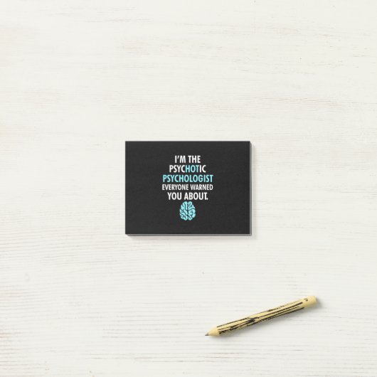Ik ben psycholoog post-it® notes (Op bureau)