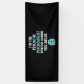 Ik ben psycholoog spandoek (Verticaal)