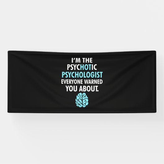 Ik ben psycholoog spandoek (Horizontaal)