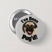 Ik ben Pug'd - Funny Pug Button (Voorkant /achterkant)