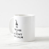 Ik ben Punjabi en we houden geen kalm Koffiemok (Voorkant links)