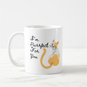 Ik ben Purr-fect (Perfect) Voor Jou, Perfecte Kat Koffiemok