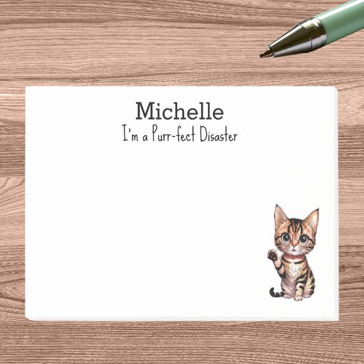 Ik ben Purr-fecte Ramp, Kat Moeder, Grappig Gepers Post-it® Notes