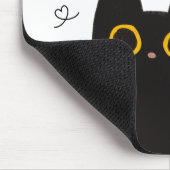 Ik ben Purrfect Cute Zwarte Kat Muismat (Hoek)