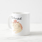 Ik ben Purrfect voor u Kat Mok - Schattige koffieb (Voorkant links)