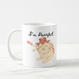 Ik ben Purrfect voor u Kat Mok - Schattige koffieb