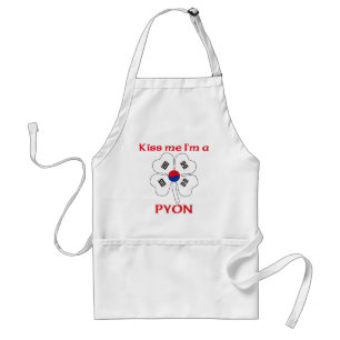 Ik ben Pyon, gepersonaliseerde Koreaan. Standaard Schort