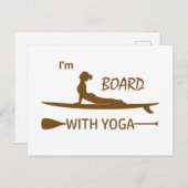 Ik ben raad met Yoga Briefkaart (Voorkant / Achterkant)