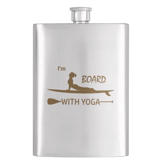 Ik ben raad met Yoga Heupfles (Voorkant)