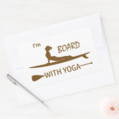 Ik ben raad met Yoga Rechthoekige Sticker (Envelop)