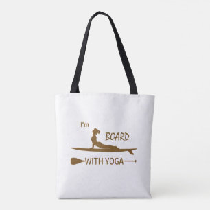 Ik ben raad met Yoga Tote Bag