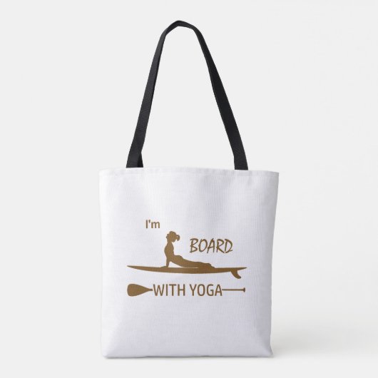Ik ben raad met Yoga Tote Bag (Achterkant)