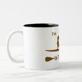 Ik ben raad met Yoga Tweekleurige Koffiemok (Links)