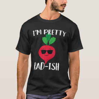 Ik ben  Rad Ish Funny Cool Radish Food Pun Tsh T-shirt