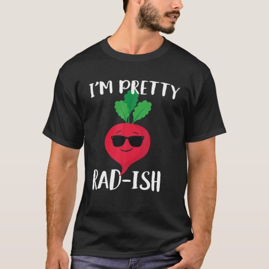Ik ben Rad Ish Funny Cool Radish Food Pun Tsh T-shirt (Voorkant)