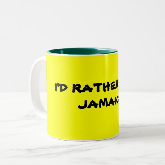 IK BEN RADER IN JAMAICA TWEEKLEURIGE KOFFIEMOK (Voorkant links)