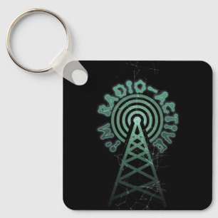 Ik ben Radio Actief Met Toren Antenne Grappige Ham Sleutelhanger