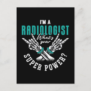 Ik ben radioloog Super Power Radiology röntgenfoto Feestdagenkaart