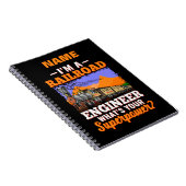 Ik ben Railroad Engineer Wat is jouw Superpower? Notitieboek (Rechterzijde)