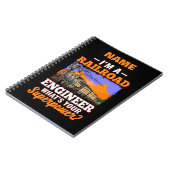 Ik ben Railroad Engineer Wat is jouw Superpower? Notitieboek (Linkerzijde)