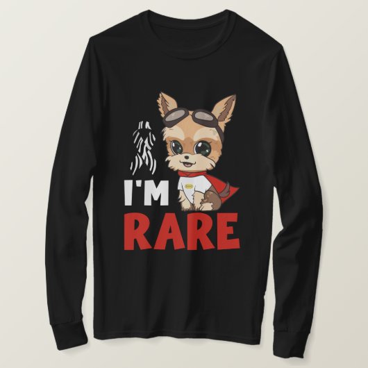 Ik ben Rare JJ Solo Zwart T-shirt met lange mouwen (Design voorkant)