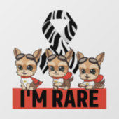 Ik ben Rare JJ Window Sticker Black Lettering (Vel)