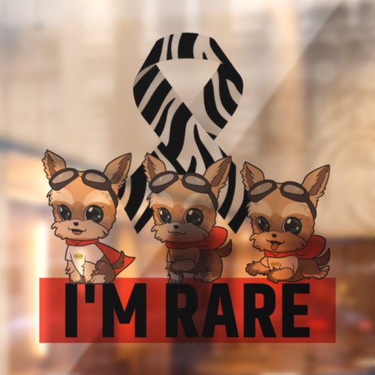 Ik ben Rare JJ Window Sticker Black Lettering (Vel 2)