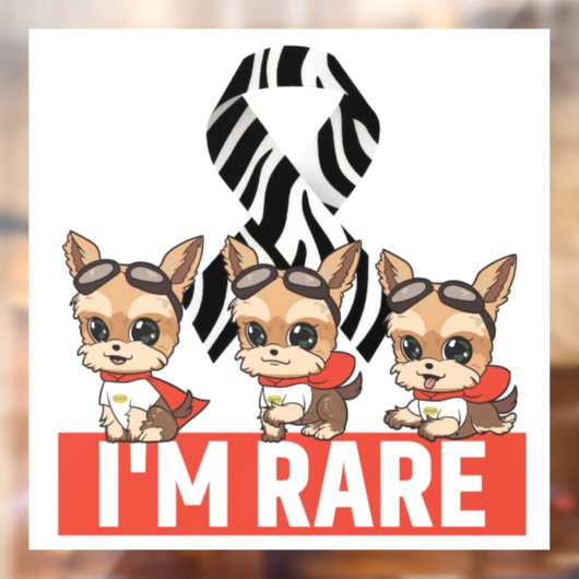 Ik ben Rare JJ Window Sticker w / wit BG (Vel 2)