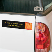 Ik ben Reborn Phoenix Bumpersticker (Op Truck)