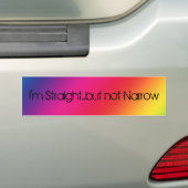 Ik ben recht, maar geen smalle Bumpersticker (Op auto)