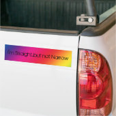 Ik ben recht, maar geen smalle Bumpersticker (Op Truck)