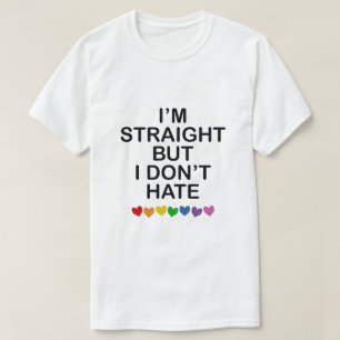 IK BEN RECHT, MAAR IK HAAT NIET ALLEEN RAINBOW HAR T-SHIRT