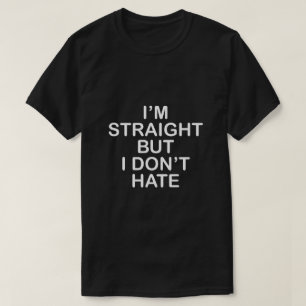 IK BEN RECHT MAAR IK HAAT NIET. BONDGENOOT LGBT T-SHIRT