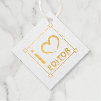 Ik ben redacteur bedankjes labels