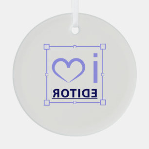 Ik ben redacteur glas ornament
