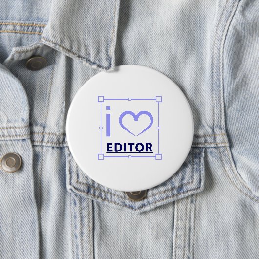 Ik ben redacteur ronde button 4,0 cm (In situ)