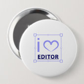 Ik ben redacteur ronde button 4,0 cm (Voorkant /achterkant)