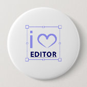 Ik ben redacteur ronde button 4,0 cm (Voorkant)